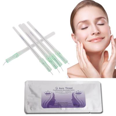 China Hot sale v line anti aging pdo hilos tensores lifting facial Cog 4D sharp 23g 90mm  bidirectional absorbable thread for sale