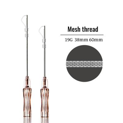 China Absorbable Anti Aging Anti Wrinkle  Skin Care PCL Meshface Lifting Thread 19G 60mm  For Deeper Ravines for sale