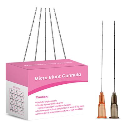 China cannula blunt tip needle micro injection needle blunt tip micro cannula needle for fillers for sale