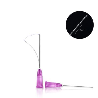 China Botte Micro- van de Uiteindespuit Cannula 25G 50mm Injectie voor Huidvuller Te koop