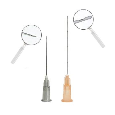 China Extremidad embotada Microcannula 18G 100m m de la clase III para las inyecciones faciales en venta