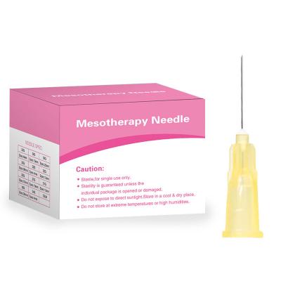 중국 처분할 수 있는 여분 긴 안전 피하 주사 바늘 34g 2mm Mesotherapy 바늘 판매용