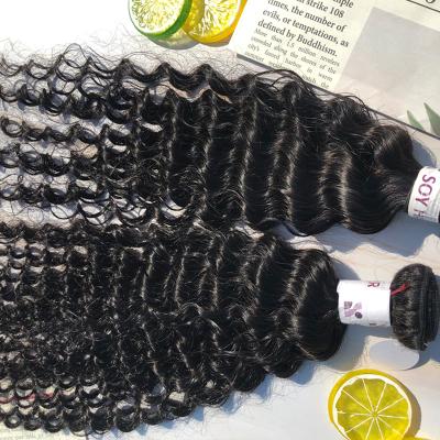 China Deep Wave New Arrive 100% Brazilian Virgin Human Hair Deep Wave Single Bone Pulled Hair for sale