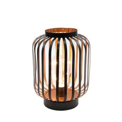 China Fashion Industrial Wholesale Wedding Party Night Light Table Lamp Lantern Metal Decor Home Table Lamp for sale