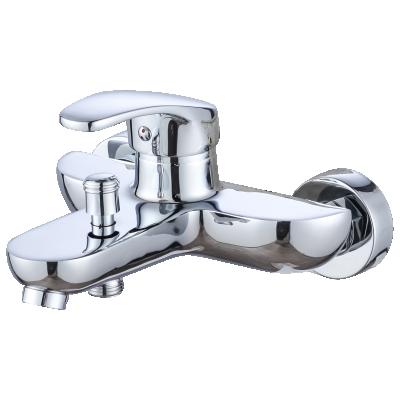 China Without Slide Bar Wall Mounted Bathroom Fittings Shower Mixer Bath Shower Faucets for sale