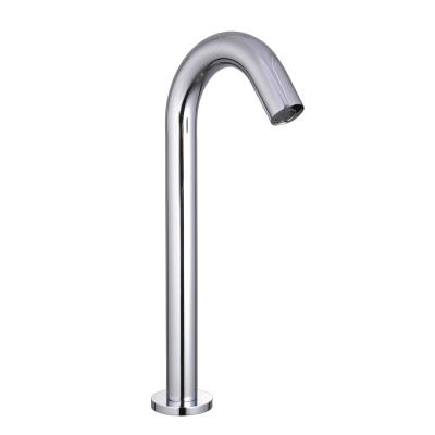 China 2020 Sense Sensor Faucet Smart Bathroom Basin Automatic Mixer Tap Brass Sink Faucet Handle Single Sense Cold Taps Single Hole for sale