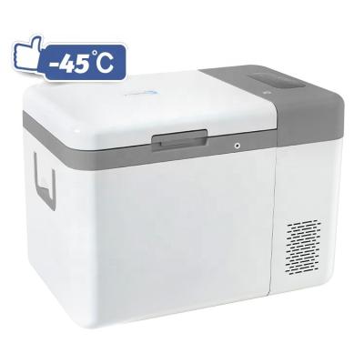 China Portable 12V/24V COMPRESSOR Refport Refrigerator 2 To 8 Degree 25L Medical Refrigerator Accurate Tem Control for sale