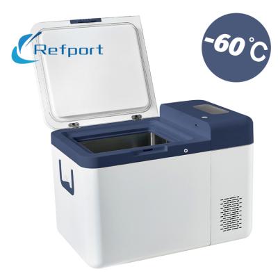 China Report Car Mini Freezer -60 Degree Ultralow Portable Fridge Cooler Temperature Freezer DC for sale