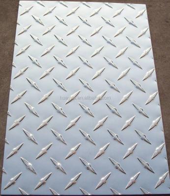 China Decoration Polished Diamond Aluminum Checker Plate / Aluminum Sheet Price Per Kg for sale