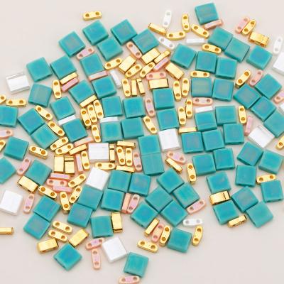 China DIY Jewelry Taidian Accessory MIX Size With 0.8 Mm 10 Grams/lot Miyuki Tila Beads Multiple Color For Exquisite Bracelet Accessories for sale