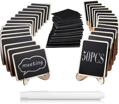 China Mini Chalkboards Signs with Supporting Easels 3 x 4 Wooden Inches Customized Size for sale