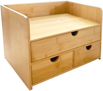 China USA Desk Organizer Mini Bamboo Storage Box Drawer Bamboo Organization For for sale