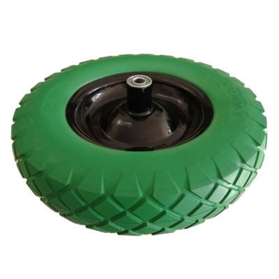 China Other Wheelbarrow PU Foam Wheel 16 Inch 4.00-8 for sale