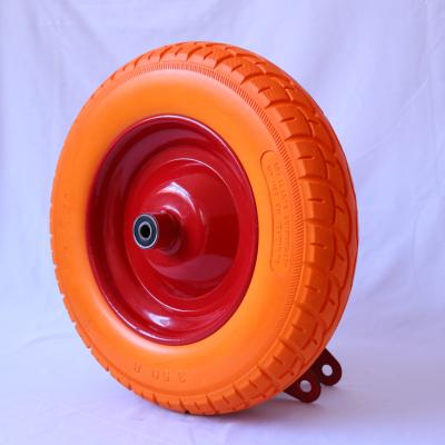 China Other China Wholesale Hot Sale 8 Inch 2.50-4 Wheelbarrow Polyurethane Wheel PU Foam High Quality Wheels for sale