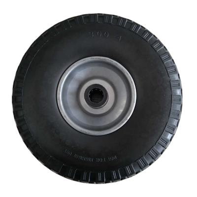 China Other 3.00-4 PU Foam Wheel Flat Wheel Polyurethane Freewheel for sale