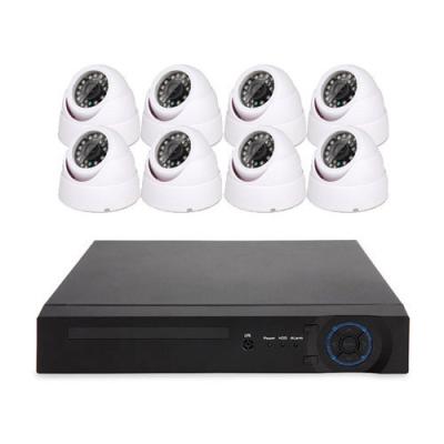 China Infrared CCTV definition 8MP cctv camera HD ahd 8ch 8ch dvr set dome surveillance home indoor security system for sale