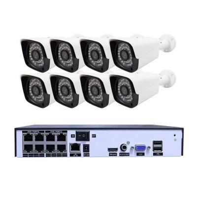 China IP66 waterproof infrared night vision 5.0MP PoE IP security camera system latest popular full set nvr kit 8ch VS-W3151A-POE-K08 for sale