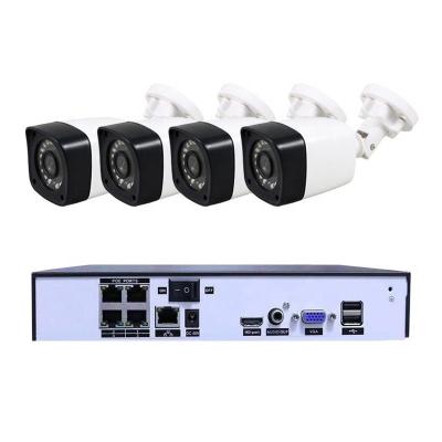 China Outdoor NVR Home Security 1080p 2.0mp IP Camera Kit Full Set xmeye cctv camera system xmeye poe kit 4channel nvr night vision for sale