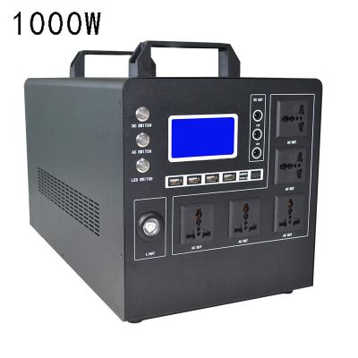 China Machine- 1000W Outdoor Home Solar Battery Charger Portable Standby Generator Power Station for sale