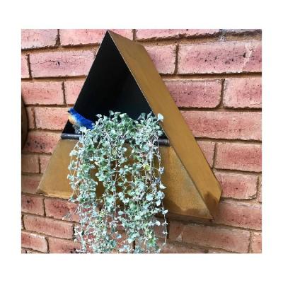 China Corten European Modern Flower Pot Morden Flower Pot Balcony Custom Simple Wall Hanging Garden Decoration for sale