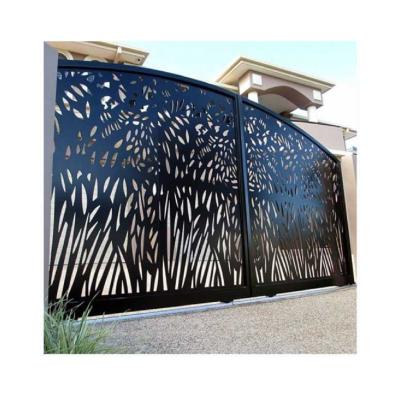 China Customized New Classic/Postmodern Backyard Decoration Privacy Art Metal Screen Panel Laser Cut Garden Screen for sale