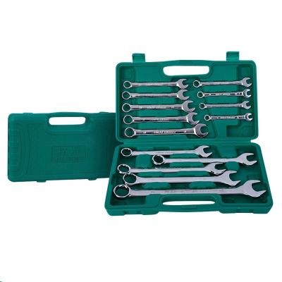 China Crv Durable Multi Function Double Ended Ring Manufacture Ratcheting Tools Universal Combination Ratchet Wrench Set for sale