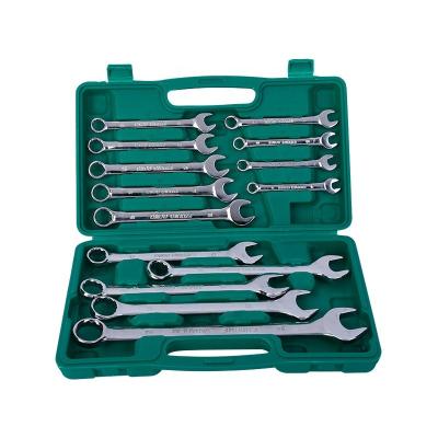 China Durable 14 Pcs Spanner Tool Combination Wrench Set, 8mm-24mm Spanner Combination for sale