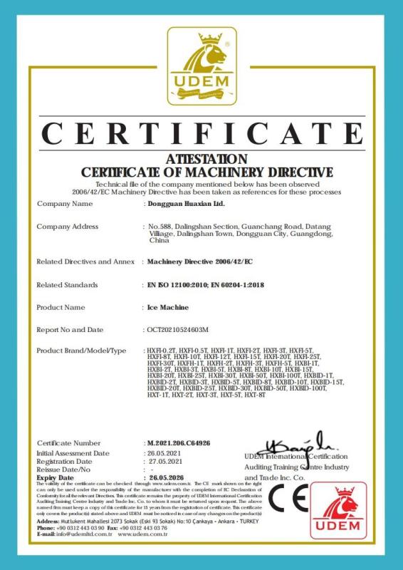 CE - DONGGUAN HUAXIAN LTD.