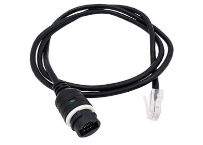 China Black waterproof RJ45 male to female extension cable with LED indicator, OEM/ODM welcome for sale