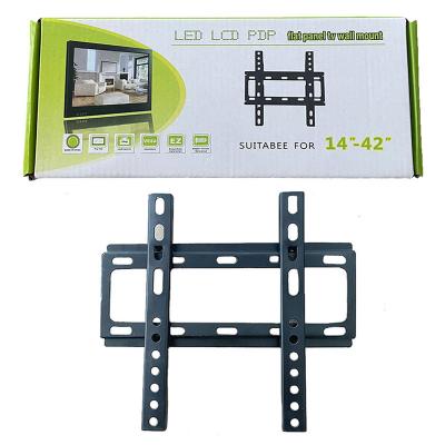 China LCD LED TV Mount Mini Fixed TV Wall Mount 14-42 Inch VESA 200mm Universal Cheap Price Flat Panel Bracket for sale