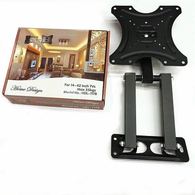 China Cold Rolled Steel 117B Articulating TV Frame 14-42 TV Wall Mount Swivel Stretch Ceiling VESA 200mm for sale