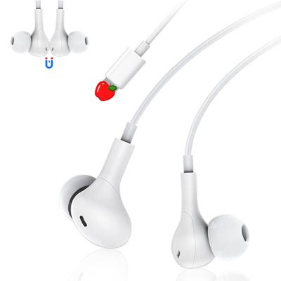 China Perfect sound cable original 8pin in ear headphones with microphone for iphone 12 earphone for apple earphone for sale