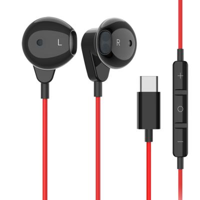 China In-Ear Earphone with Type-C Connector Voice Call Headset for iPad HUAWEI Xiaomi LG Google Samsung Wired Control with MIC for sale