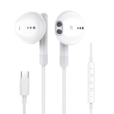 China Earphone In-Ear Quality Wired Bass Type-C Amplified In-ear Game C Wired USB Earphone With MIC For Samsung Google for sale