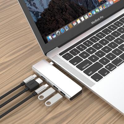 China 2021 hot sale ABS 5 in 1 usb hub 3.0 multifunction connector for laptop for sale