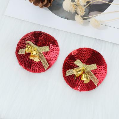 China Bells Self Adhesive Washable Reusable Nipple Concealer Pencil Christmas Glitter Soft Nipple Covers for sale