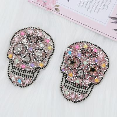 China Custom Rhinestone Skull Nipple Pies Material Breathable Women Romantic for sale