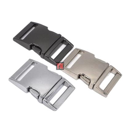 China Wholesale Metal Viable Metal Curved Buckle Aluminum Alloy Material Quick Release Metal Curved Buckle For Dog Collar for sale