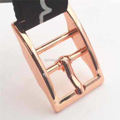 China Eco-friendly 15mm adjustable metal bag pin buckle for triglyceride-lider metal buckle for handbags for sale