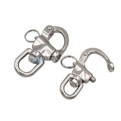 China Heavy Industry Yukai Stainless Steel Swivel Carabiner Spring Snap Hook for sale