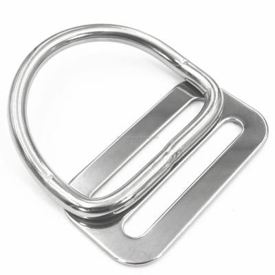 China Eco-Friendly Stopper Slider Belt Weight D-Ring Stainless Steel Harness Diving Accessories for sale