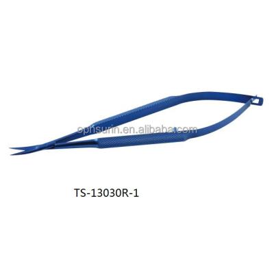 China Castroviejo steel corneal scissors, titanium ophthalmic surgical instruments, TS-13030R-1 for sale