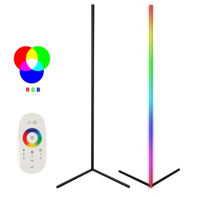 China Modern Nordic North America RGB Designer Bedroom Rgb Corner Floor Light Stand Led Floor Lamp for sale