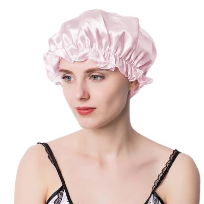 China 2021 New Product Women's Silk Sleep Hat Comfortable Silk Night Hat for sale