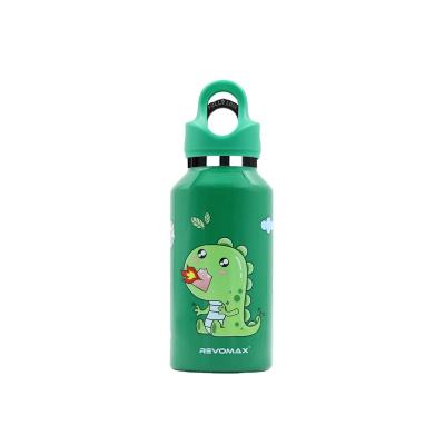 China RevoMax Dinosaur Sports Water Bottle 12oz PORTABLE Double Wall Stainless Insulated Cartoon Water Bottle Hot And Cold Bottles for sale