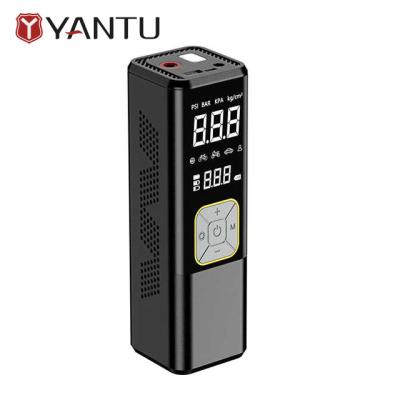 China Black YANTU AM43 Mini Cordless High Pressure Air Pump150PSI Portable Digital Automatic Electric Car Tire Inflators Compressor Machine for sale