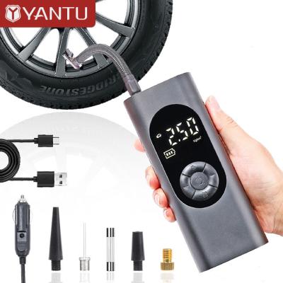 China Portable YANTU AM32 Metal Cordless Digital Tire Inflator for Bicycles Cars and More for sale