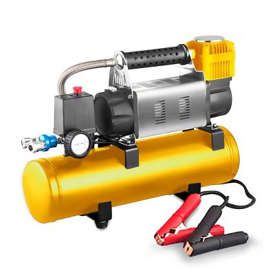 China fluxo YANTU AM48 RV Compressor de bomba de ar portátil com tanque de ar para sopro de poeira pneu de pneu de pneu 750W à venda