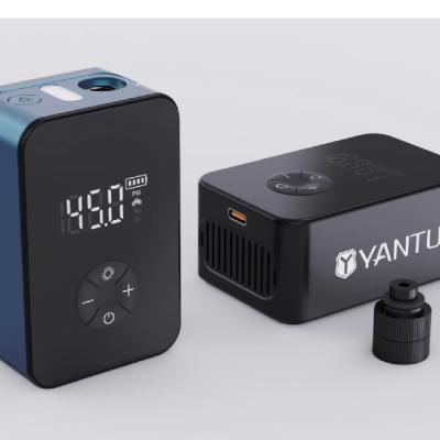 China Adaptador de válvulas YANTU K2 120psi pneumático sem fio inflador digital mini bomba de ar elétrica à venda