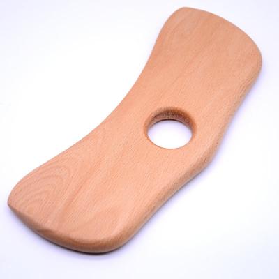 China Body Allshow Wooden Pine Gua Sha Tools Professional Lymphatic Drainage Tool Wooden Therapy Massage Tools for sale